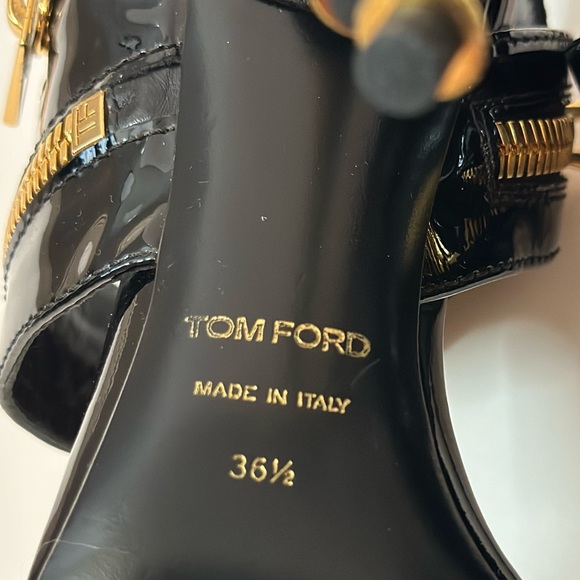 TOM FORD black and gold heels size 36 1/2 - Picture 4 of 7